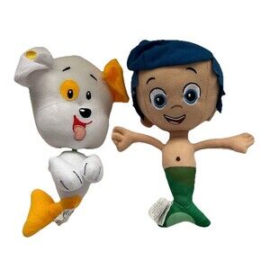 Bubble Guppies Gil & Bubble Puppy Plush Nickelodeon Nick Jr Stuffed Dolls